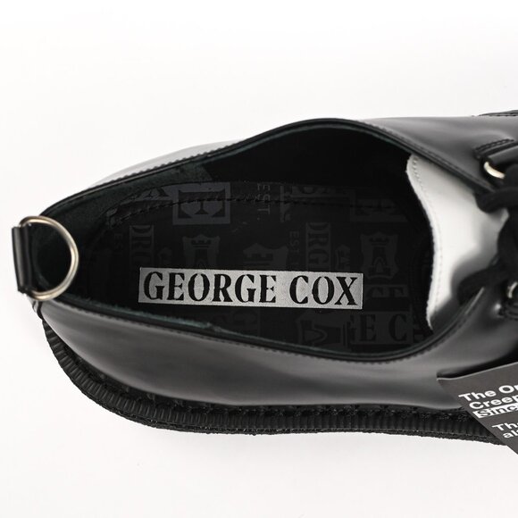NEW George Cox Black & White Hatton Creepers - UK 11, US 12
